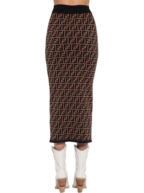 fendi logo skirt and top|fendi logo dress for women.